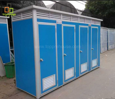 Modern Outdoor Handicapped Portable Shower Trailer Bathroom Toilet Sanitary Blue For Sale